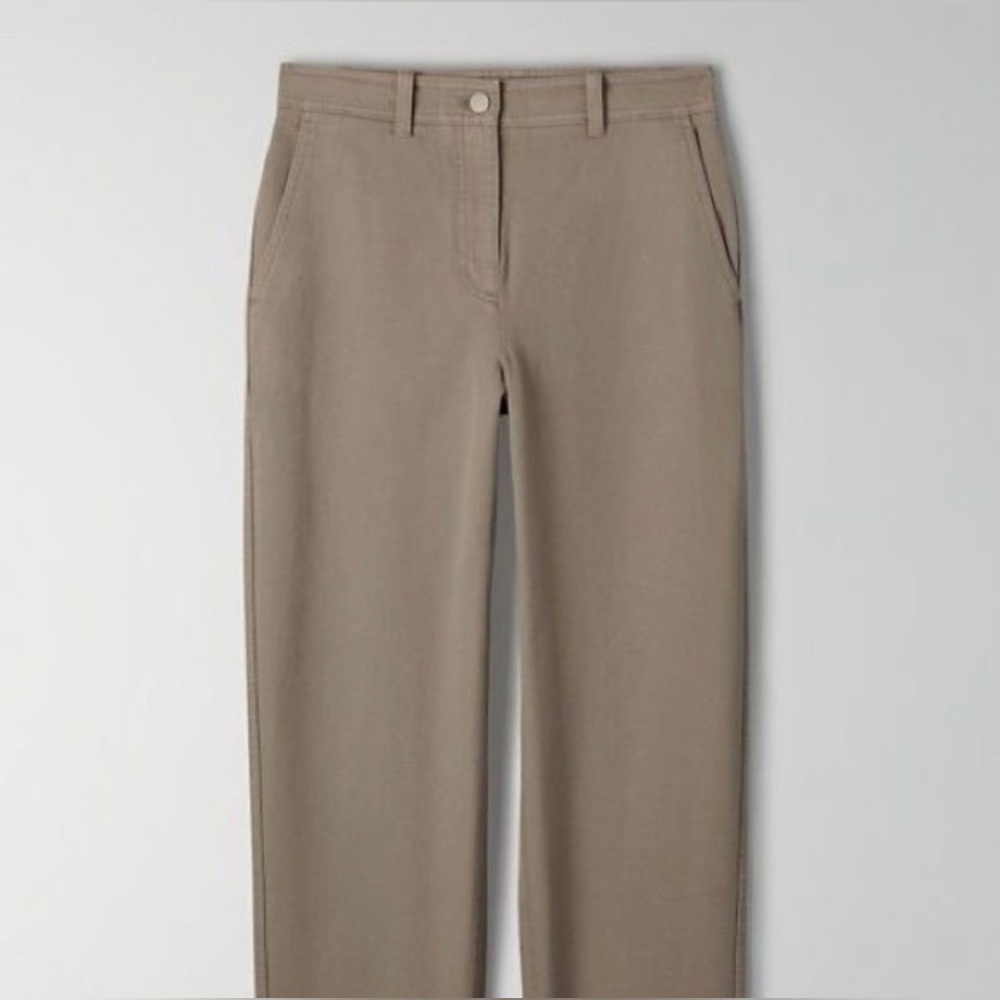 The Group Babaton Aritzia Gardner Pants Size 4 Cotton Neutral Capsule